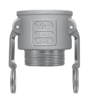 PT Coupling 2700220 Aluminum 2" Coupler x 2" Male NPT Thread (20B) Part B PT Coupling 2700220 Aluminum 2" Coupler x 2" Male NPT Thread (20B) Part B