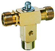 Spraying Systems B23830-1/4M 1/4" Male BPT Double-Outlet Brass Rollover Spraying Systems B23830-1/4M 1/4" Male BPT Double-Outlet Brass Rollover